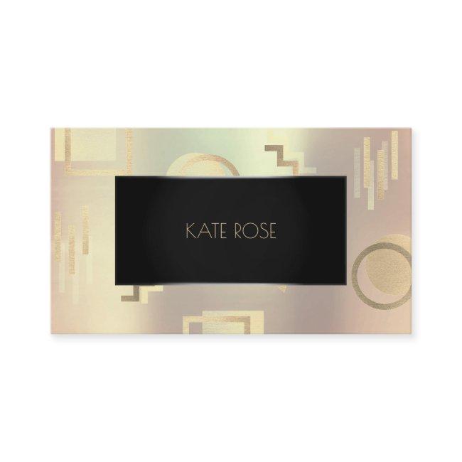 Kandinsky Metallic Zig Zag Frame Rose Gold