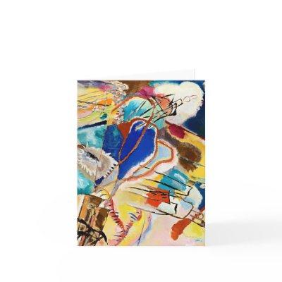 Kandinsky Modern Abstract Painting Artwork Note Card