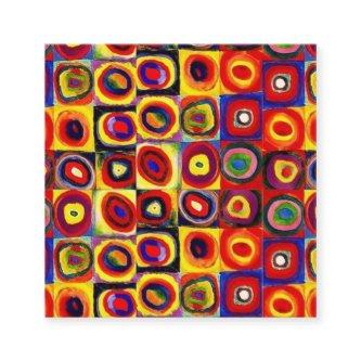 Kandinsky Modern Squares Circles Colorful Square