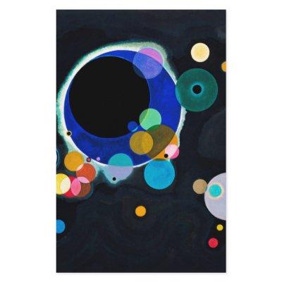 Kandinsky Several Circles Abstract Stationery