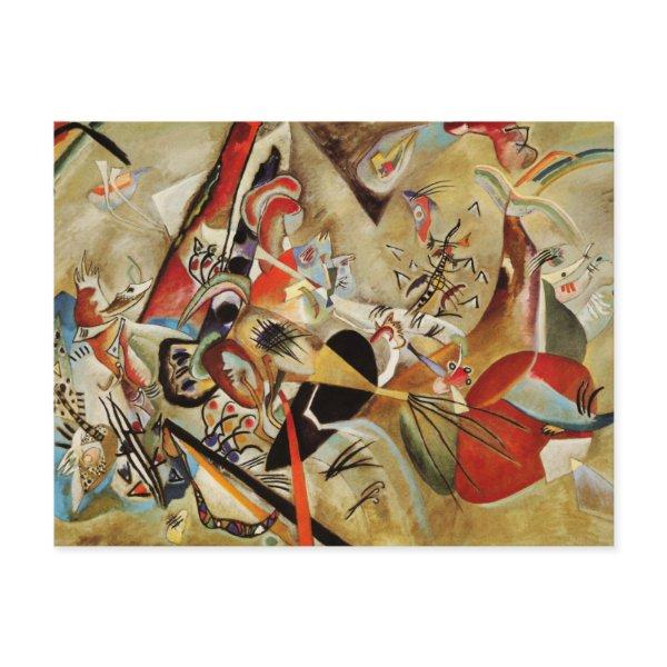 Kandinsky's Abstract Composition Postcard