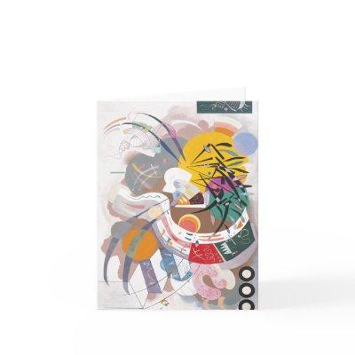 Kandinsky's Dominant Curve Abstract Art Painting Note Card