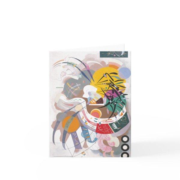 Kandinsky's Dominant Curve Abstract Art Painting Note Card