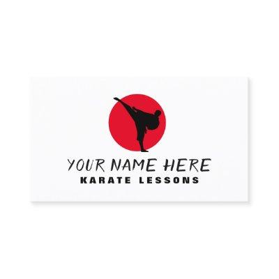 Karate teacher instructor  template