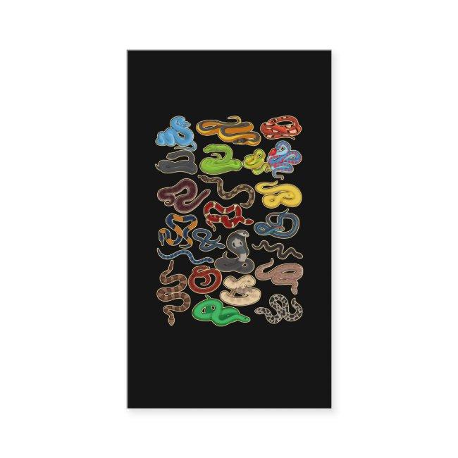 Kawaii Snake Collage Cute Reptile