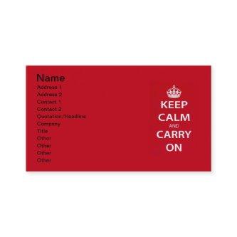 Keep Calm and Carry On