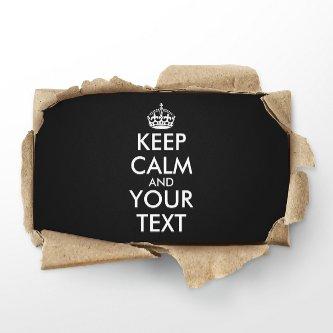 Keep Calm and Carry On - Create Your Own Discount Card