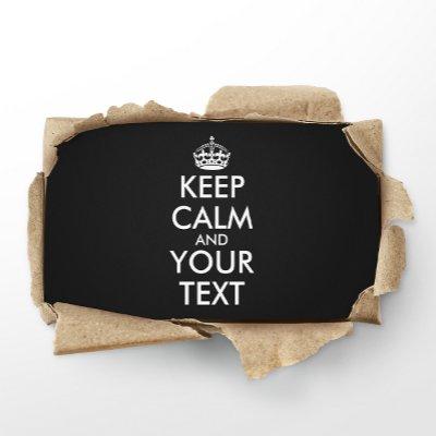 Keep Calm and Carry On - Create Your Own Discount Card