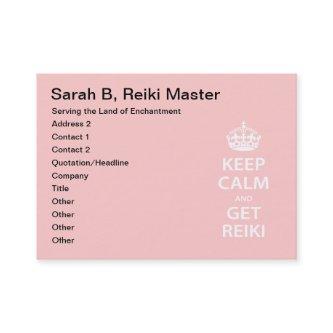 Keep Calm and Get Reiki Appointment Card