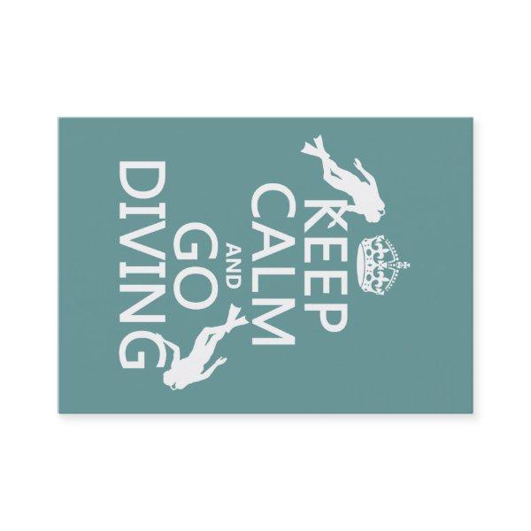Keep Calm and Go (scuba) Diving (all colors)