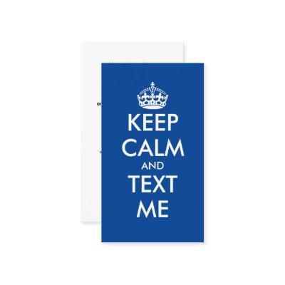Keep Calm and text me cool  template