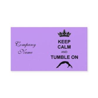 Keep calm and tumble gymnast