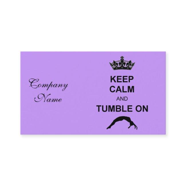 Keep calm and tumble gymnast