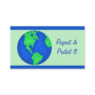 Keep It Green Protect Earth Environment Art Custom