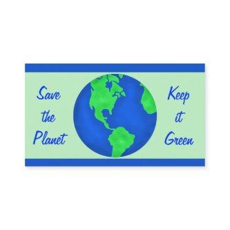 Keep It Green Save Planet Earth Environment Art