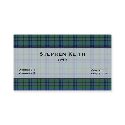 Keith Tartan Plaid Custom