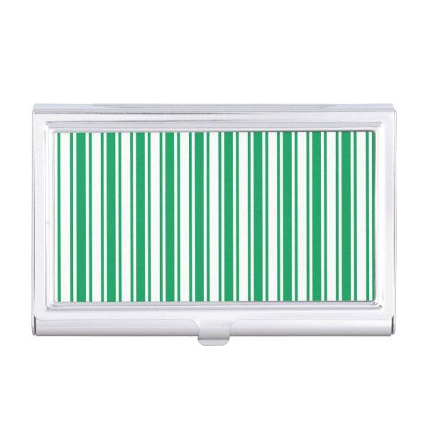 Kelly green and white candy stripes  case