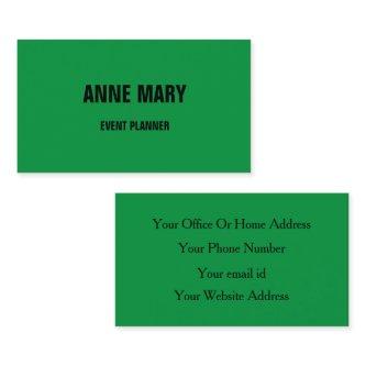 Kelly Green Classy Colorful Wedding Custom Colors