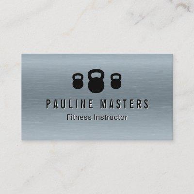 Kettle Bells Icons | Fitness Coach  Appointment Card