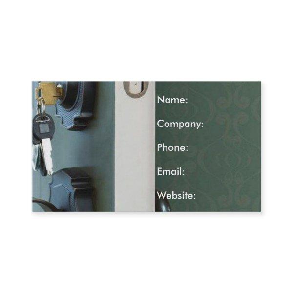 Key in Door Grey Welcome Mat Real Estate