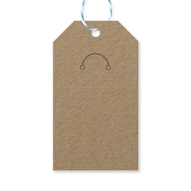 Key Ring Holder on Kraft Display Card Gift Tags