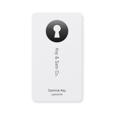 Keyhole Button Appointment Card