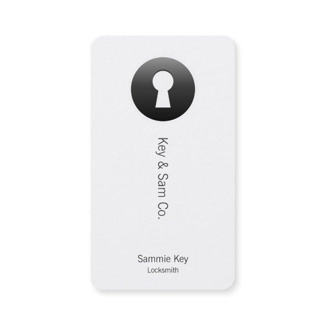Keyhole Button Appointment Card