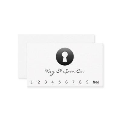 Keyhole Button Loyalty Card