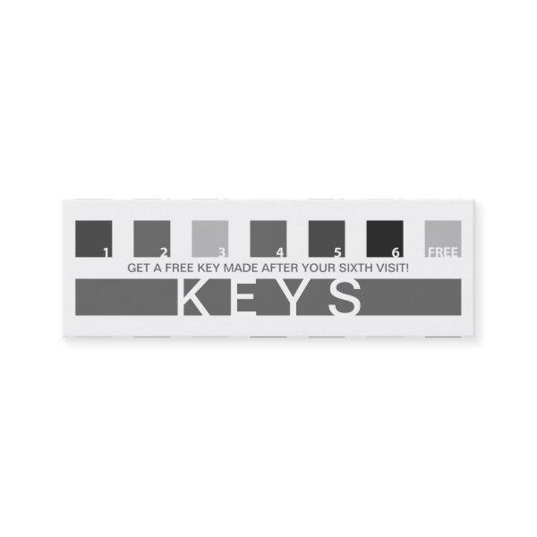 KEYS customer appreciation (mod squares) Loyalty Card