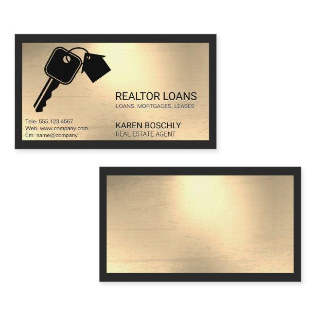 Keys House Logo | Metallic Background