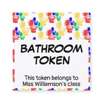 Kindergarten Elementary BATHROOM TOKEN Card