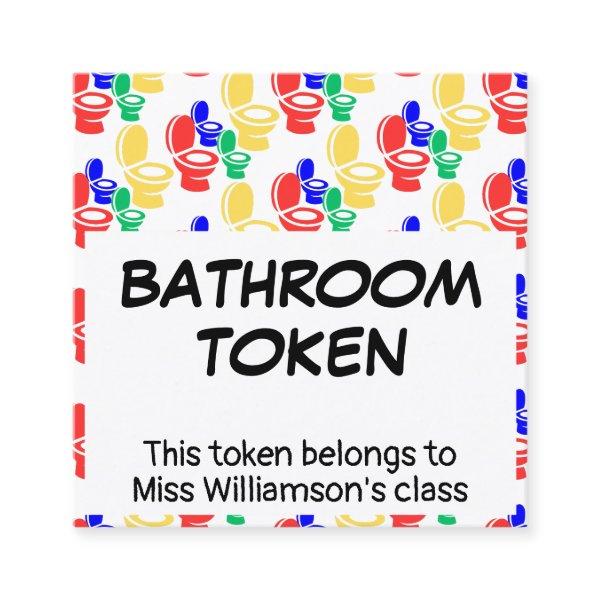 Kindergarten Elementary BATHROOM TOKEN Card