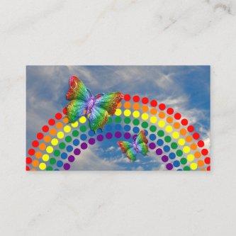 Kindergarter Teacher Polka Dot Rainbow Butterfly