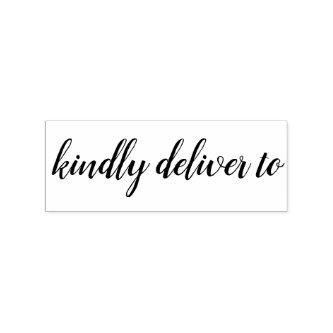 Kindly deliver to calligraphy rubber stamp