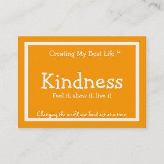 Kindness Card - Orange & Gold
