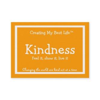 Kindness Card - Orange & Gold