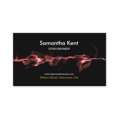 Kinetic Red Smoky Sound Waves Mixing Engineer