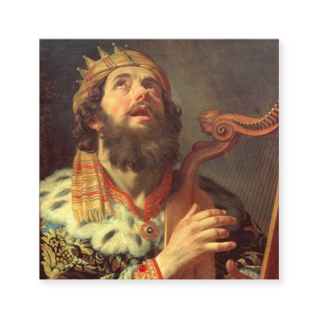 King David Playing The Harp Gerard Van Honthorst Square