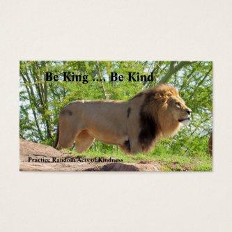 King of the Jungle (Lion) Acts of Kindness Cards