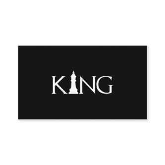 king with chess king piece