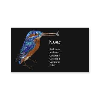 KINGFISHER  MONOGRAM , Electric Blue, Black