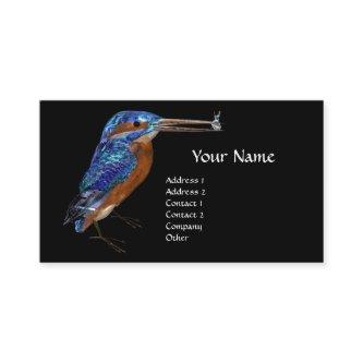 KINGFISHER  MONOGRAM , Electric Blue, Black