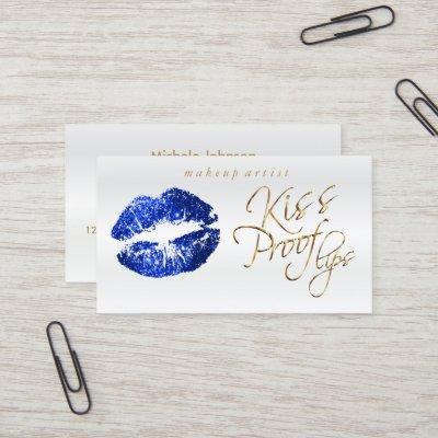 Kiss Proof Lips - Blue Glitter