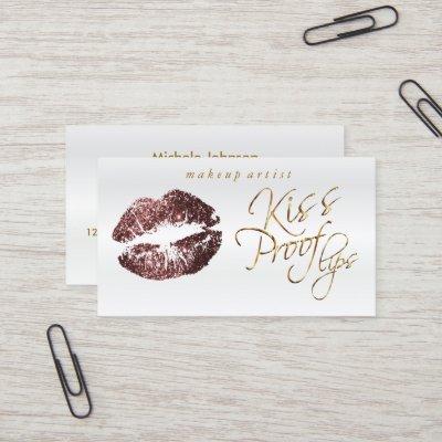 Kiss Proof Lips - Dark Rose Glitter