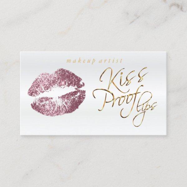 Kiss Proof Lips - Pink  Rose Glitter