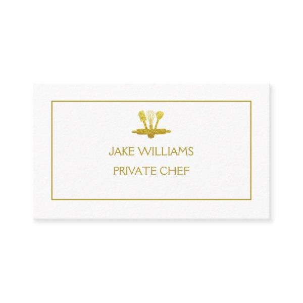 KITCHEN TOOLS IN FAUX GOLD PRIVATE CHEF
