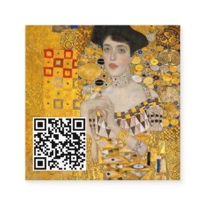Klimt - Portrait of Adele Bloch-Bauer I - QR Code Square
