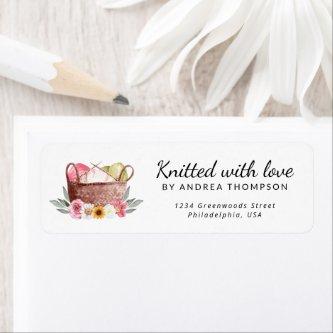Knitted with Love Handmade Yarn Crochet Basket Label