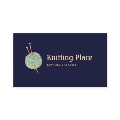 Knitters Knitting Yarn Ball Logo