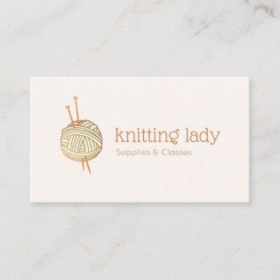 Knitting Crochet Yarn Ball Logo
